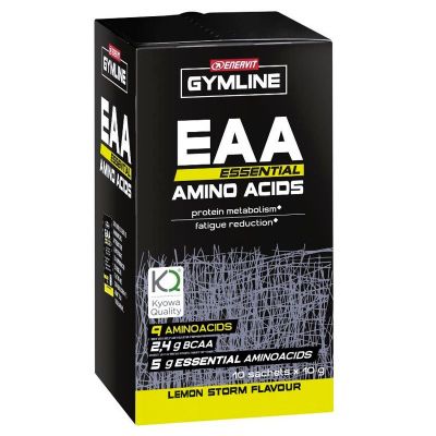 Enervit Gymline Muscle Eaa Essential Amino Acids Kyowa Quality 100 grammi Lemon Storm - Aminoacidi Essenziali