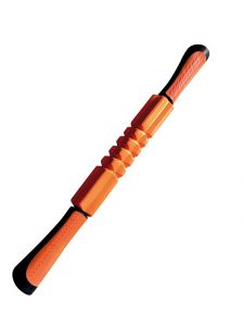 Rullo massaggio con impugnature, colore arancio - Dimensioni 53 cm x Ø 4,5 cm