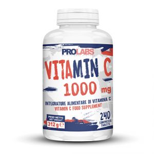 Prolabs Vitamin C 1.000 mg 240 cpr - Metabolismo Energetico - Mantenimento della funzione del sistema immunitario