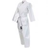 Karate-Gi Scuola Bianco mod. Gimer 11/003 con Cintura Bianca Inclusa - Taglia Bambino 0, Altezza 130 cm