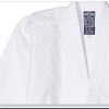 GIMER JUDO-GI Completo Bianco per Arti Marziali Unisex con Cintura inclusa - Taglia Bambino 00, Altezza 120 cm