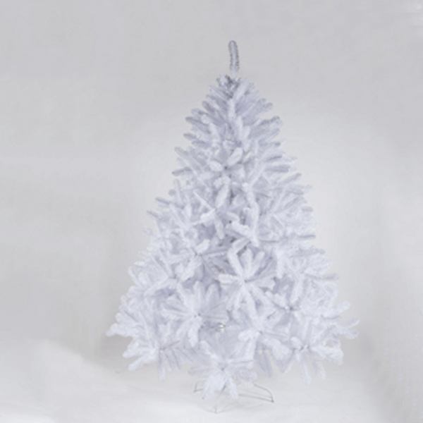 Albero Natale Pino Gardenia Bianco 125 cm - 239 Rami - Albero Sintetico Folto Bianco