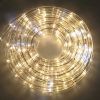 TUBO LUMINOSO BIANCO 9,5 METRI con 192 Luci ad Incandescenza - Tubo con Giochi di Luce per uso Interno ed Esterno