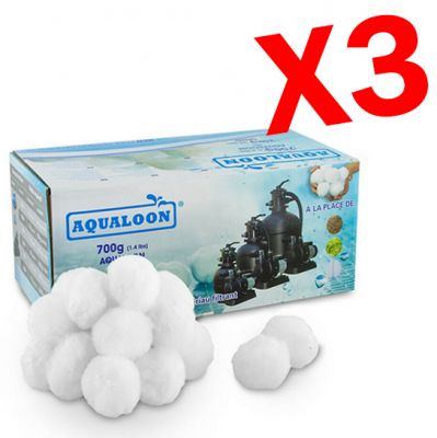 AQUALOON 2,1 KG - 3 Confezioni di Aqualoon da 700 grammi, sostituisce 75 kg di sabbia quarzifera
