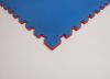 4 TAPPETINI PUZZLE AD INCASTRO 2 CM Bicolore Rosso-Blu, Dimensioni 100x100 cm - Cornici incluse