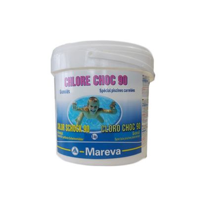 CHLORE CHOC 90 in secchio da 5 kg - Cloro Speciale in granuli ideale per Piscine Piastrellate
