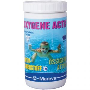 OXYGENE ACTIF MAREVA Barattolo da 1 kg - Ossigeno Attivo in pastiglie da 50 grammi disinfettante senza cloro