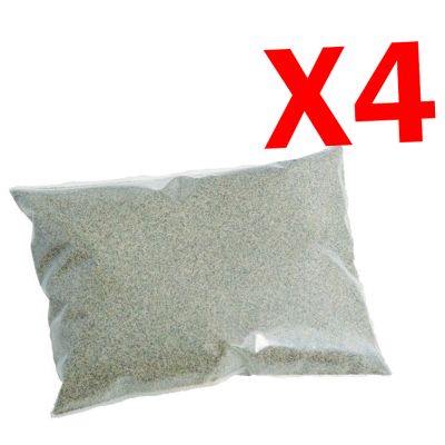 SUPER PROMO 100 KG - 4 Sacchi di Sabbia Quarzifera Microperlata da 25 kg Ricambio per Impianto Filtro Piscina