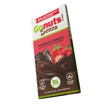 Daily Life Gonuts! Senza 75 g Gusto Fondente e Fragola - Tavolette di cioccolato Gluten Free Vegan