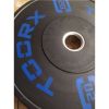 Disco Bumper Training Absolute 20 kg nero-blu con boccola svasata in acciaio inox diametro 45 cm