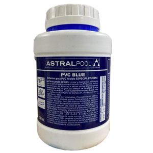 Astralpool Colla blu per raccordi e tubazioni in PVC - Confezione 500 ml con pennello incluso