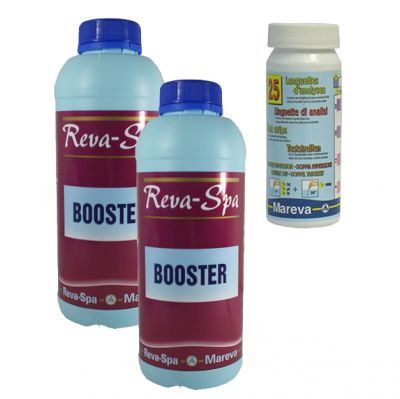 Promo Pack Revacil Spa Booster 2 litri - A base di Biguanide inodore e non irritante + Kit analisi 4 funzioni