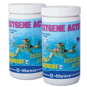 OSSIGENO ATTIVO MAREVA PASTIGLIE 50 GRAMMI - 2 conf da 1 kg per la disinfezione di piscine ed idromassaggio