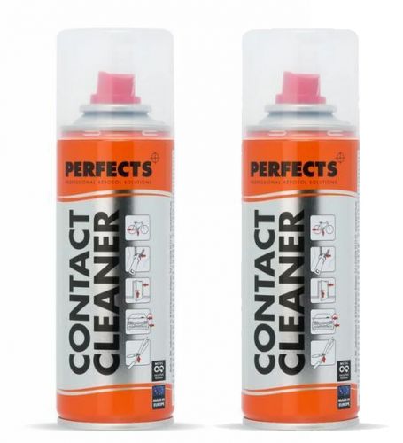 2X CONTACT CLEANER PERFECTS 200 ML, Totale 400 ml - Spray Pulisci Contatti Lubrificante Oleoso Disossidante