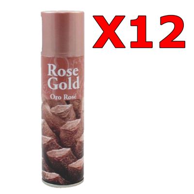 Kit Maxi Risparmio con 12 Bombolette da 150 ml di ROSE GOLD SPRAY