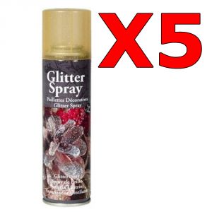 Bomboletta Spray Glitter Oro Albero Natale 400ML