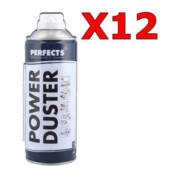 Kit Risparmio con 12 Bombolette Spray di Power Duster 400 ml - Aria  Compressa Spray per Casa
