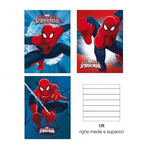 Pacco 10 Maxi Quaderni "Marvel Ultimate Spider-Man", rigatura 1 R per scuole medie e superiori
