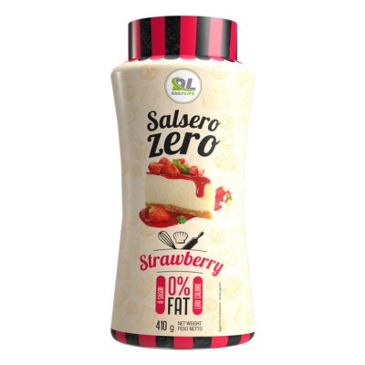 Daily Life Salsero Zero Strawberry 410 gr - Salsa alle fragole con zero calorie e senza lattosio - Scadenza 21/10/2022