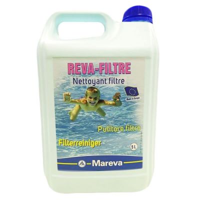 MAREVA REVA-FILTRE in Tanica da 5 Litri - Prodotto per la pulizia dei filtri piscina