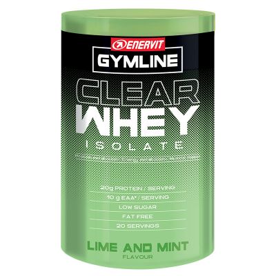 Enervit Gymline Clear Whey Lime&Mint 480g - Bevanda di proteine isolate del siero di latte e vit. B6