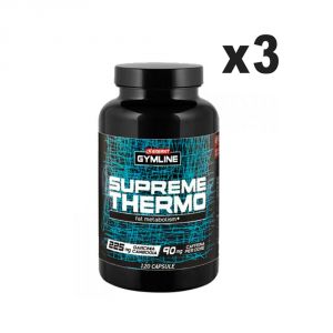 Enervit Gymline Muscle 3 Barattoli Supreme Thermo 3x120 Capsule - Termogenico con Garcinia Cambogia e Caffeina