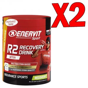 Enervit Sport R2 Recovery Drink - 2 Barattoli da 400 Grammi gusto Limone