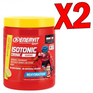 Enervit Sport Isotonic Drink Lemon - Kit con 2 barattoli da 420 grammi gusto Limone