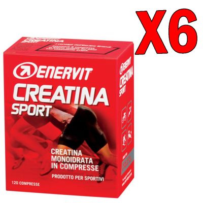 Kit Risparmio Enervit Creatina Sport - 6 confezioni da 120 compresse, per un totale di 720 comrpesse