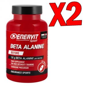 Enervit Sport Beta Alanine Forte - Kit 2 barattoli da 100 compresse