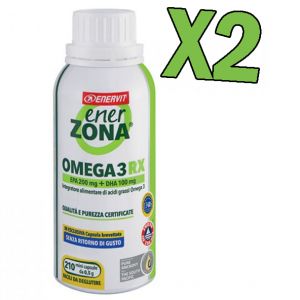 Enerzona Omega 3 Rx - Kit Promozionale con 2 barattoli da 210 mini capsule, per un totale di 420 capsule da 0,5 grammi