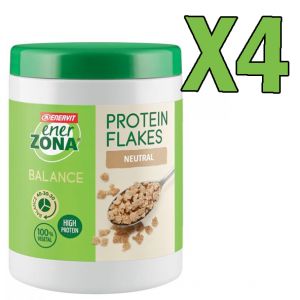 KIT SUPER RISPARMIO Enerzona Balance Protein Flakes Neutral - 4 Barattoli da 224 grammi gusto Naturale