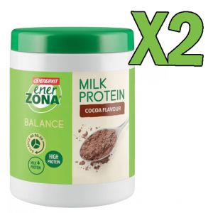 Enerzona Balance Milk Protein Cocoa Flavour - 2 Barattoli da 230 grammi gusto Latte e Cacao