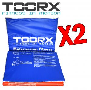 Toorx Kit Super Risparmio con 2 Materassini imbottiti con descrizione esercizi in italiano - Dimensioni 181x60x2,5 cm