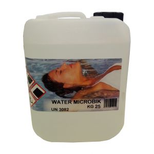 WATER MICROBIK Tanica Risparmio da 25 kg - Antialghe Microbicida per supportare l'azione dell'ossigeno attivo