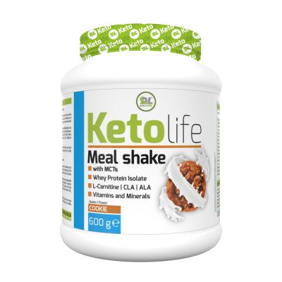 Daily Life Ketolife Meal Shake Coookie 600g - Integratore comprensivo di M.C.T (Trigliceridi a Catena Media)