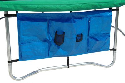 Tasche portaoggetti per trampolini universale - 4 ampie tasche e 2 portabottiglie - Fissaggio tramite 6 ganci elastici
