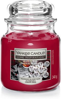 Yankee Candle Original Reindeer Treats 538 g - Candele Profumate In Giara Di Vetro Fragranze Inverno/Autunno 