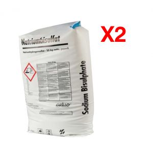 PH MENO GRANULARE 50 KG - Kit con 2 sacchi di Sodio Bisolfato per la riduzione del valore di pH in piscina