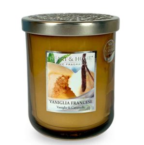 Candela in giara "Vaniglia Francese" 115 gr con cera naturale di soia - Durata 30 ore