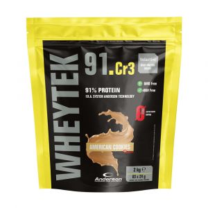 Anderson Whey Tek 91 busta 2kg American Cookies - Proteine del siero del latte isolate