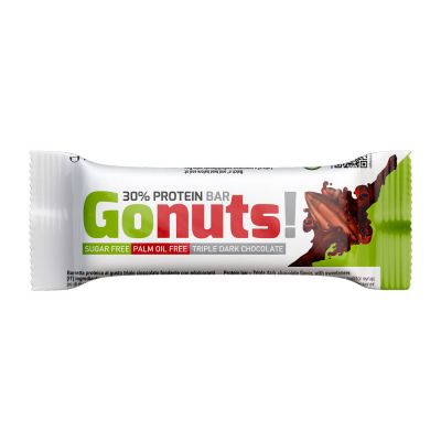 Daily Life Gonuts! Protein Bar Triple dark chocolate 45 g - Barretta proteica(30%), Sugar free