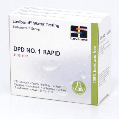 DPD N°1 RAPID 250 pastiglie per rilevazione cloro libero con tester manuale