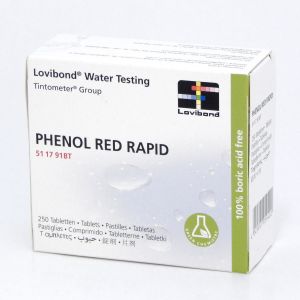 PHENOL RED RAPID 250 pastiglie per rilevazione valore pH con tester manuale