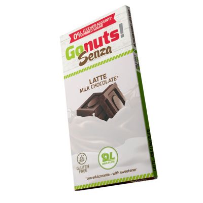 Daily Life Gonuts! Senza 75 g Gusto Latte - Tavolette di cioccolato Gluten Free Vegan - scadenza 31/12/2022