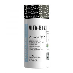 Anderson Vita-B12 60 cpr - Integratore alimentare di Vitamina B12
