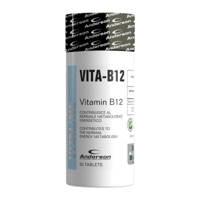 Anderson Vita-B12 60 cpr - Integratore alimentare di Vitamina B12