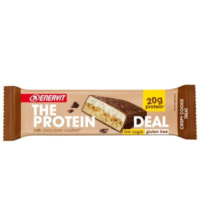 ENERVIT The Protein Deal Bar gusto Crispy Cookie 55g Barretta Proteica -  scadenza 17/02/2023