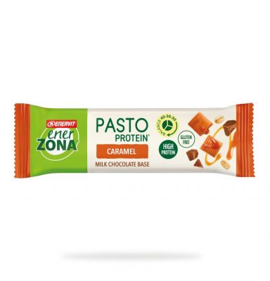 Enerzona Box 25 Pasto Protein Milk Caramel 25x55g - Barrette sostitutive di un pasto 13 vitamine e 11 minerali
