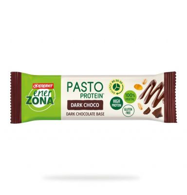 Enerzona Box 25 Pasto Protein Dark Choco 25x55g - Barrette sostitutive di un pasto 13 vitamine e 11 minerali